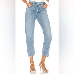 AGOLDE Parker Easy Fit Straight Leg Crop Ankle Jeans Blur Women’s 29 A113B-1139